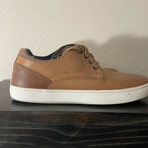 Steve Madden P-Camden Men's Tan Leather Sneakers Sz. 9.5